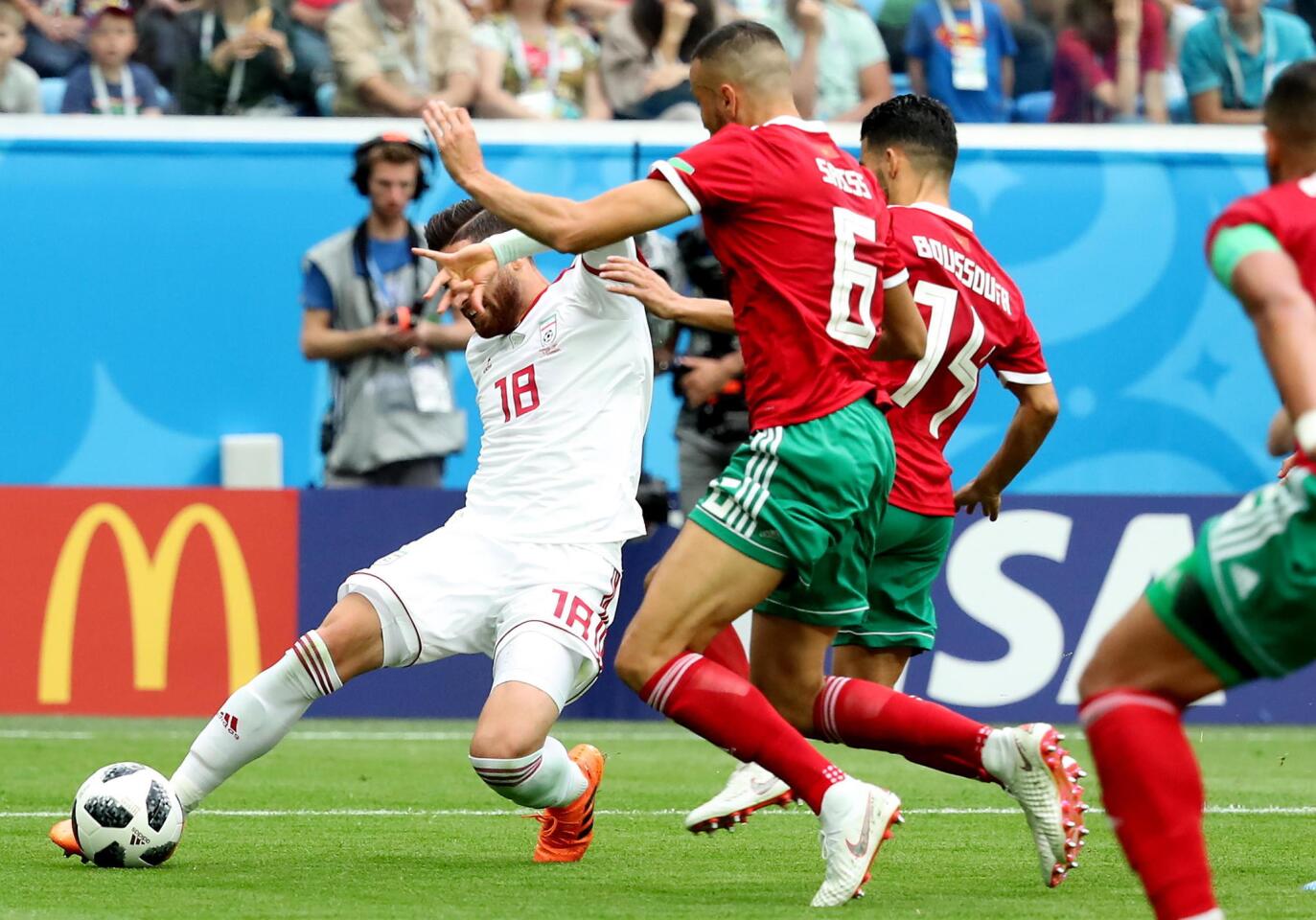APphoto_Russia Soccer WCup Morocco Iran