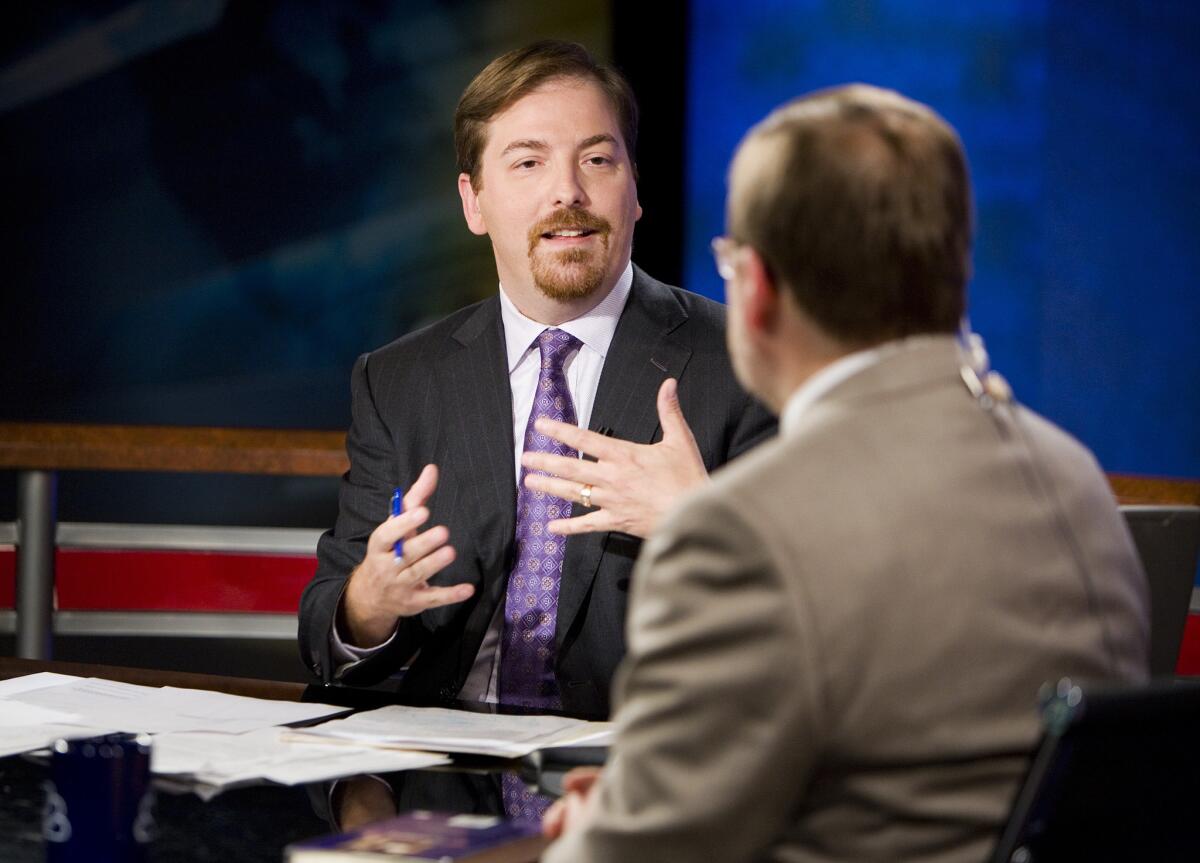 Chuck Todd, seen here speaking with Americans for Tax Reform President Grover Norquist in 2008, will be the new moderator on NBC's Sunday morning staple "Meet the Press."