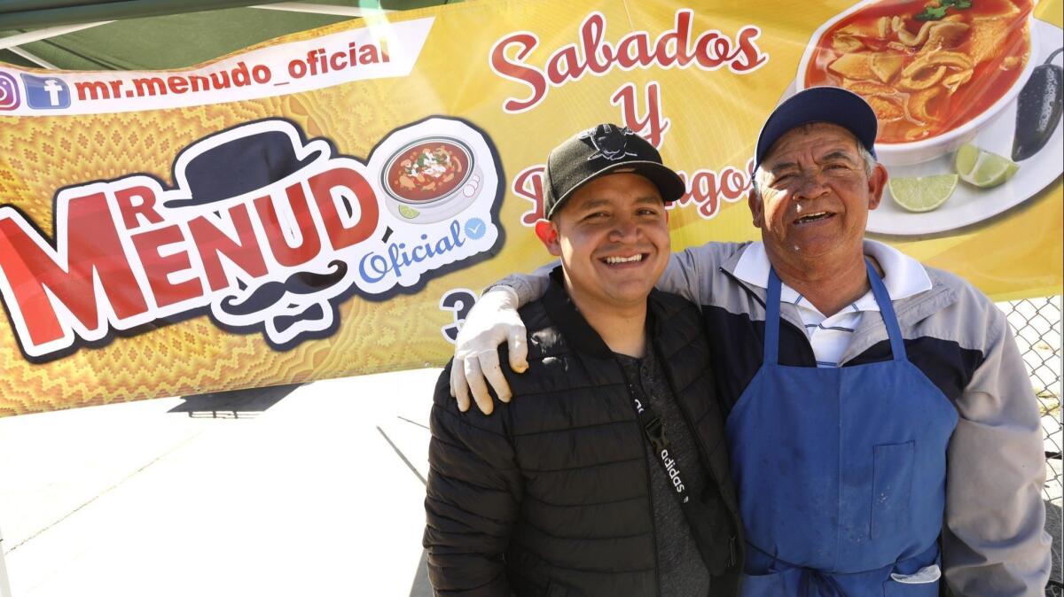 Roger Mendez and his father, Joel.