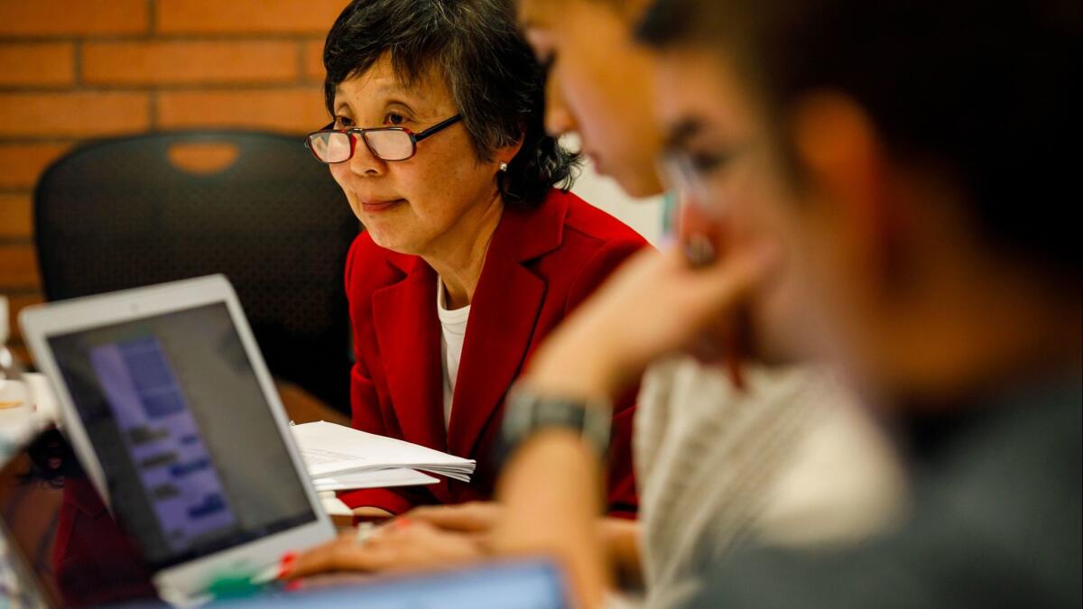 Instructor Susan Kamei teaches USC's first course on the World War II internment of Japanese Americans in Los Angeles.