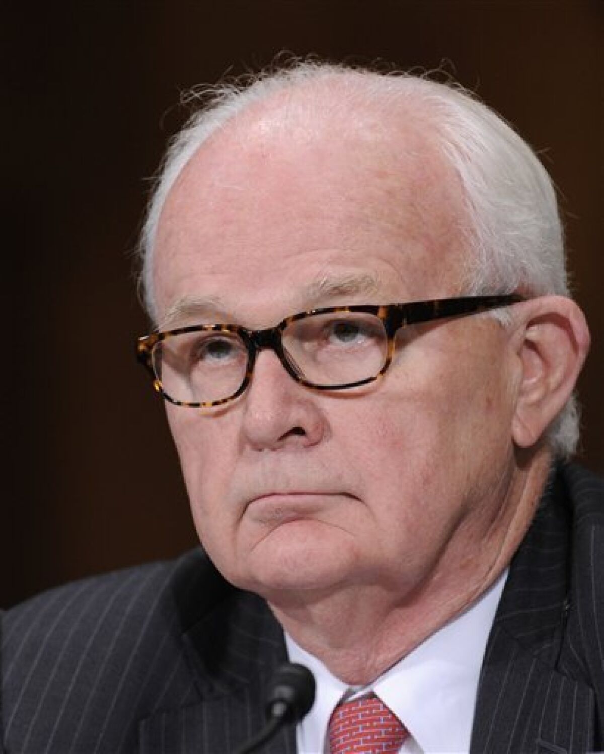 President Barack Obama's special envoy on North Korea, Stephen Bosworth testifies on Capitol Hill in Washington, Thursday, June 11, 2009, before the Senate Foreign Relations Committee. (AP Photo/Susan Walsh)