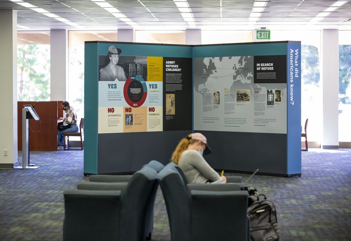 UC Irvine is hosting a traveling exhibition called "Americans and the Holocaust," at the Langson Library.
