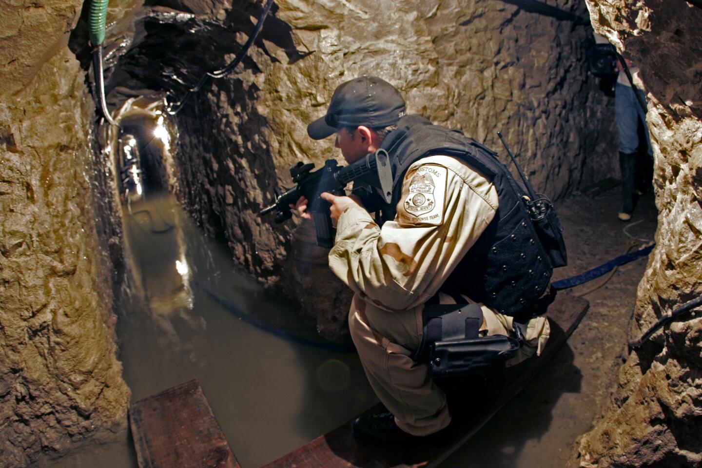 Tunnels used by the Mexican drug cartels