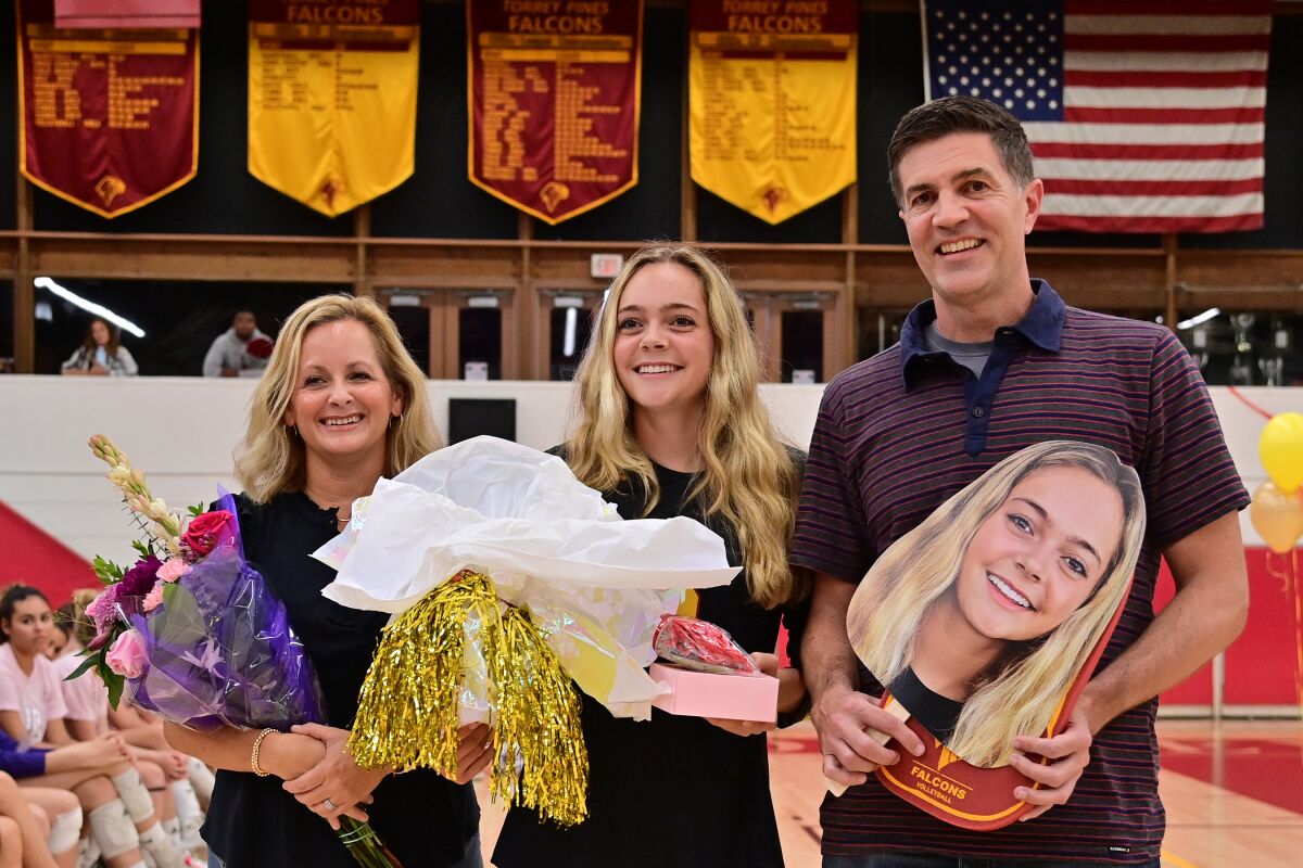 Nikki Quinn with her biggest fans.