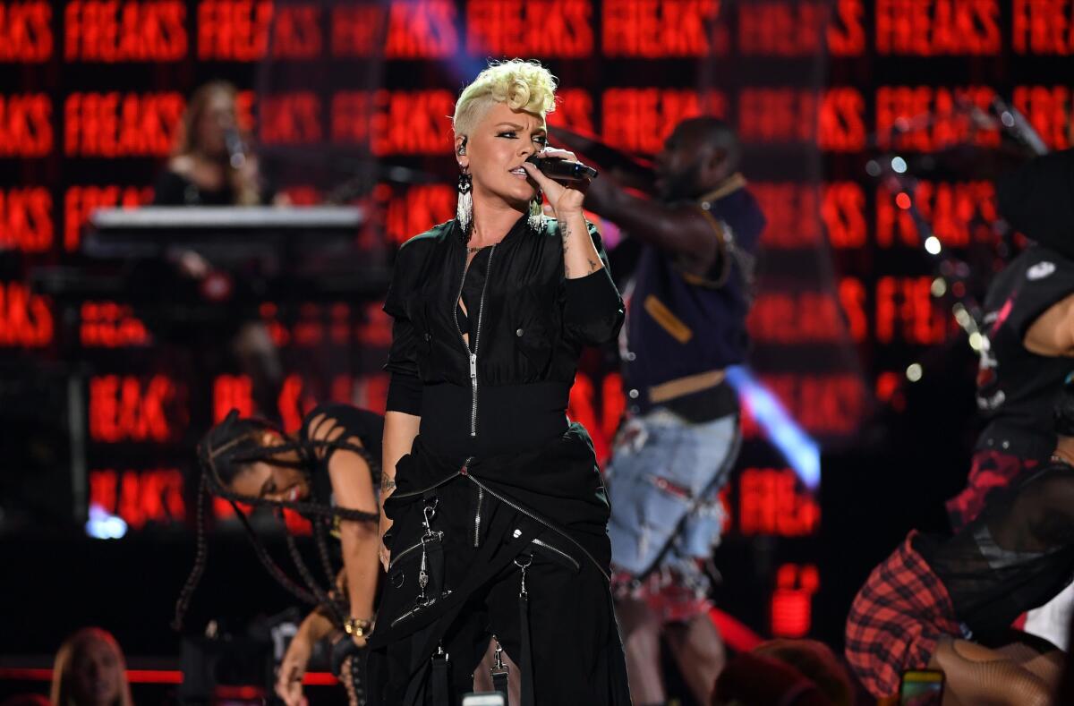 Pink. (Photo by Kevin Winter/Getty Images for iHeartMedia)