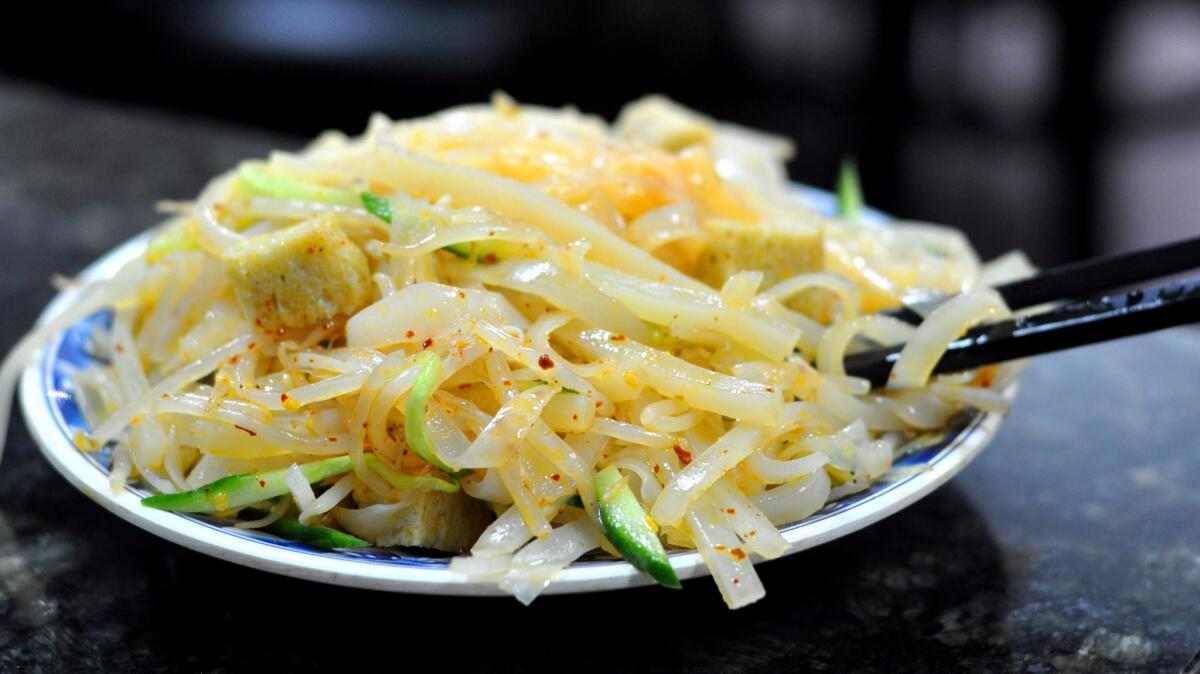 Cold noodles from Shaanxi Gourmet in Rosemead.