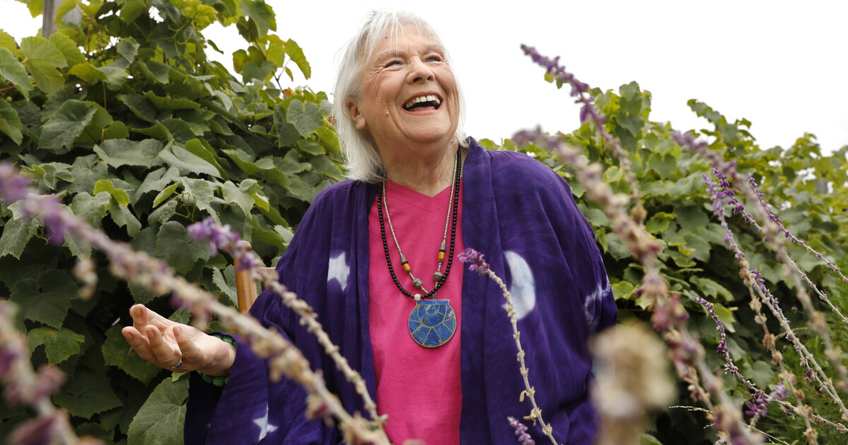 Column One: This feminist witch introduced California to Goddess A woman meditating under the moonlight, representing the connection to the divine feminine