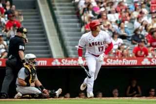 02 Aug. 2000: Anaheim Angels pitcher Mark Petkovsek (34) in action