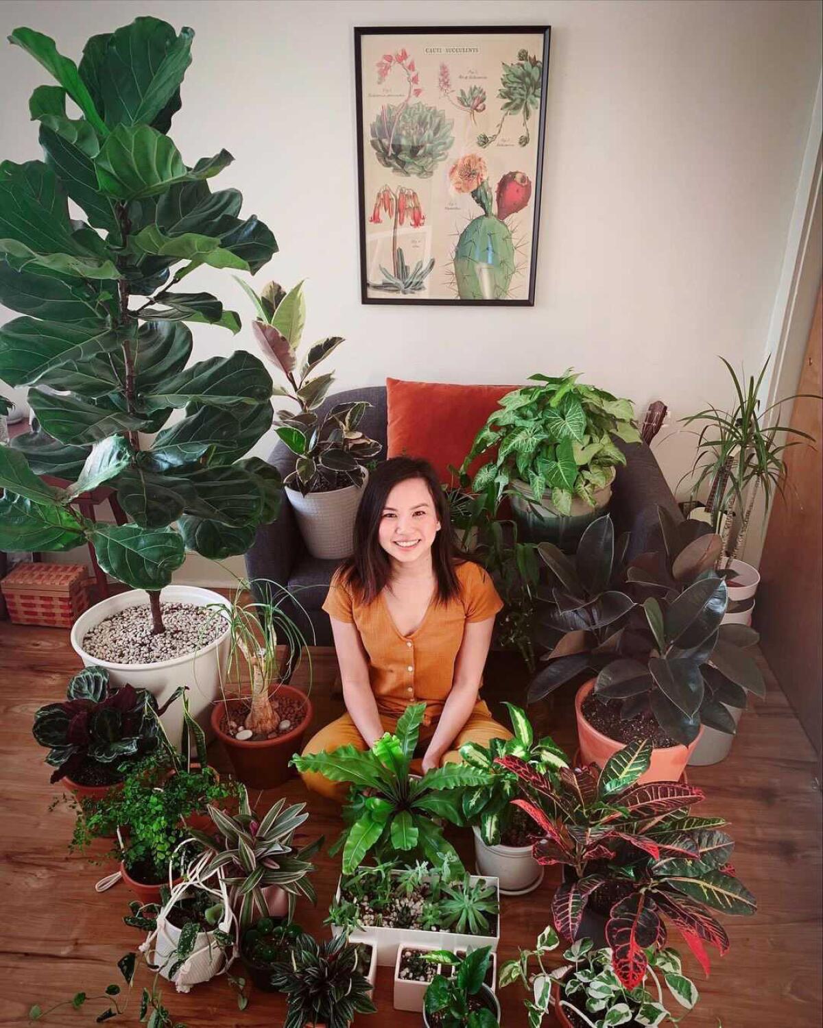 Reader Stephanie Truong with her plants