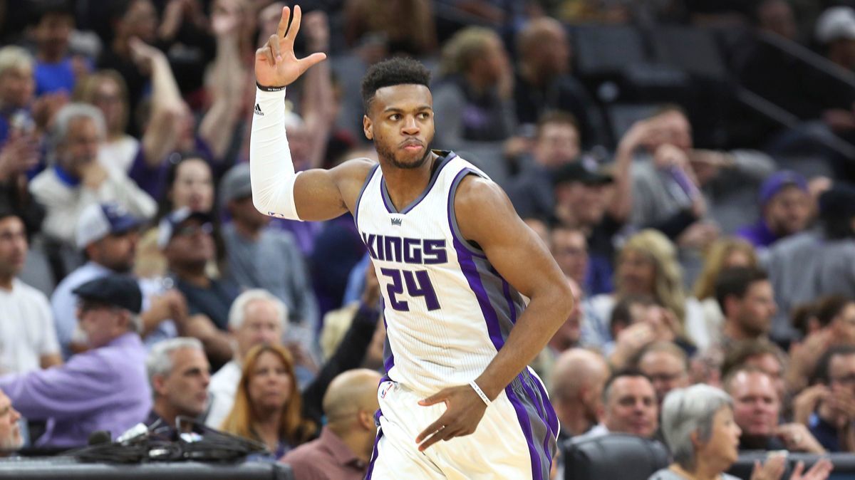 Kings guard Buddy Hield is averaging 19.7 points on 46.8% shooting from the field, including 42.6% from three-point range.