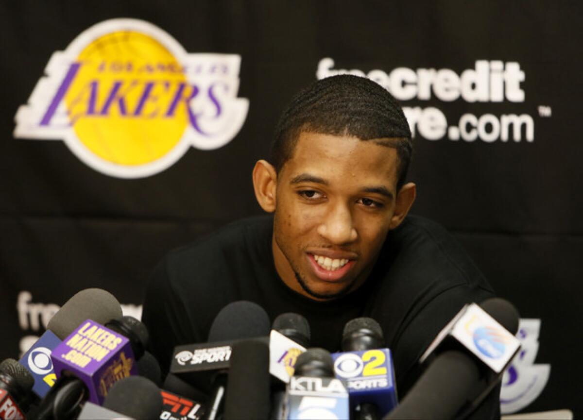 Lakers guard Darius Morris averaged four points and 1.6 assists in 14.2 minutes per game last season.