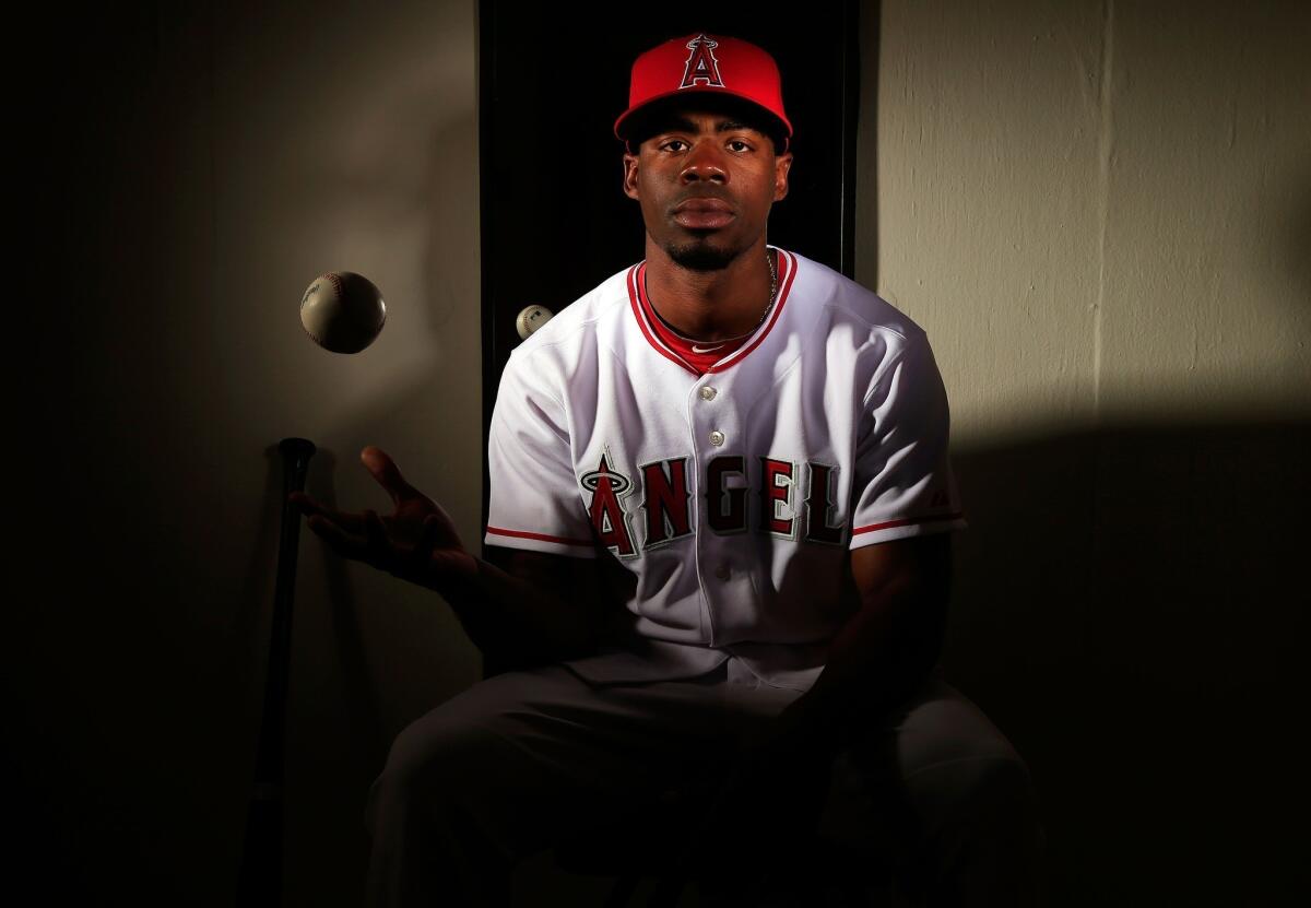 Outfielder Travis Witherspoon was optioned to double-A Arkansas by the Angels on Monday.