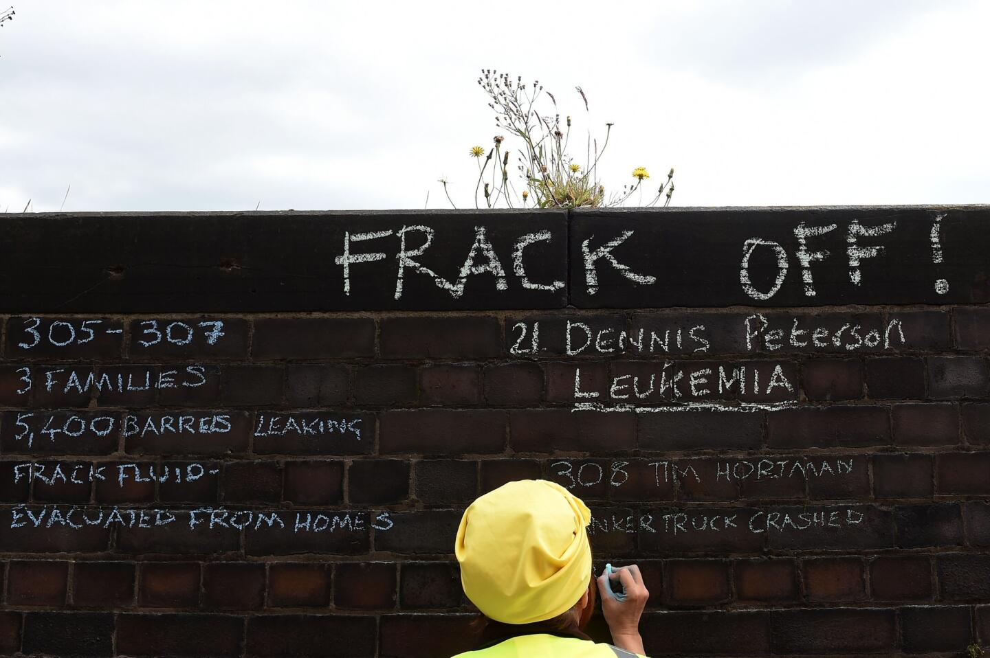 Fracking protest in England