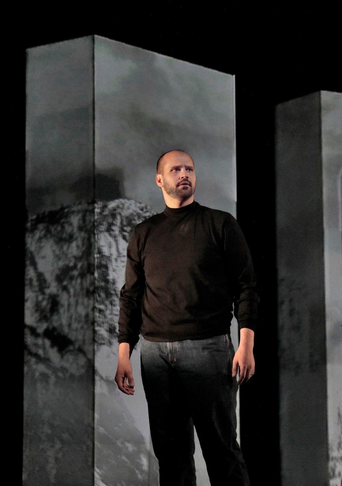 Starring in Mason Bates' "The (R)evolution of Steve Jobs" is Edward Parks as Jobs. (Ken Howard / Santa Fe Opera)