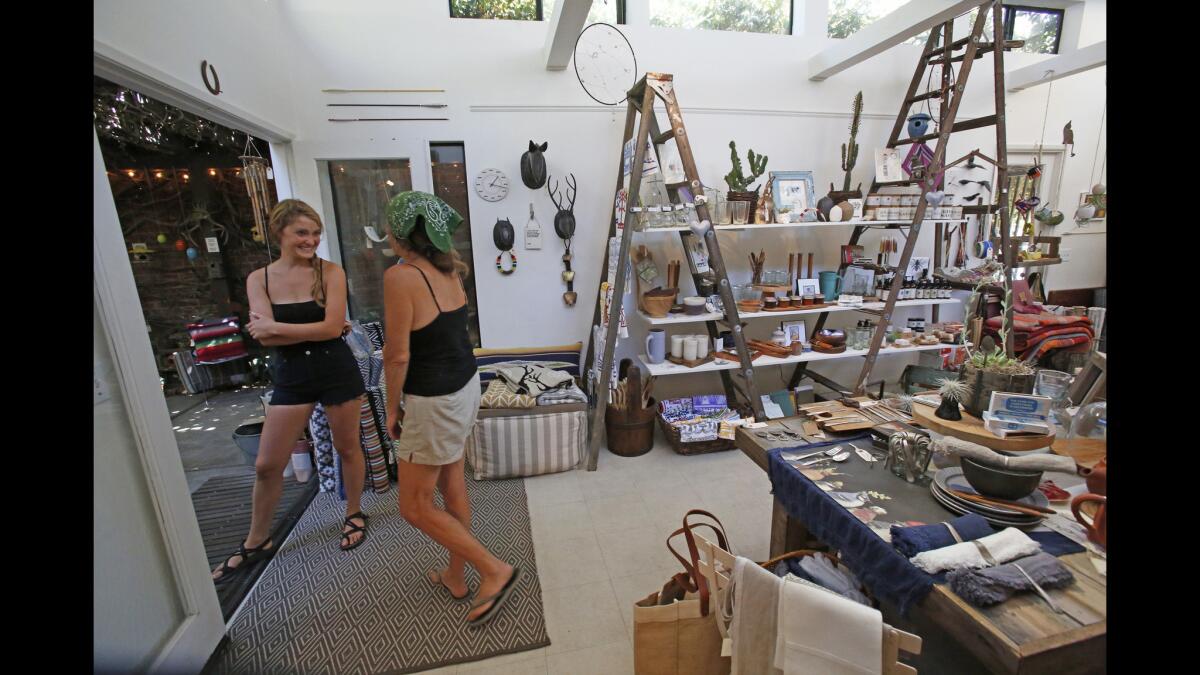 Fig Curated Living in Ojai contains an eclectic mix of items for the home and garden.