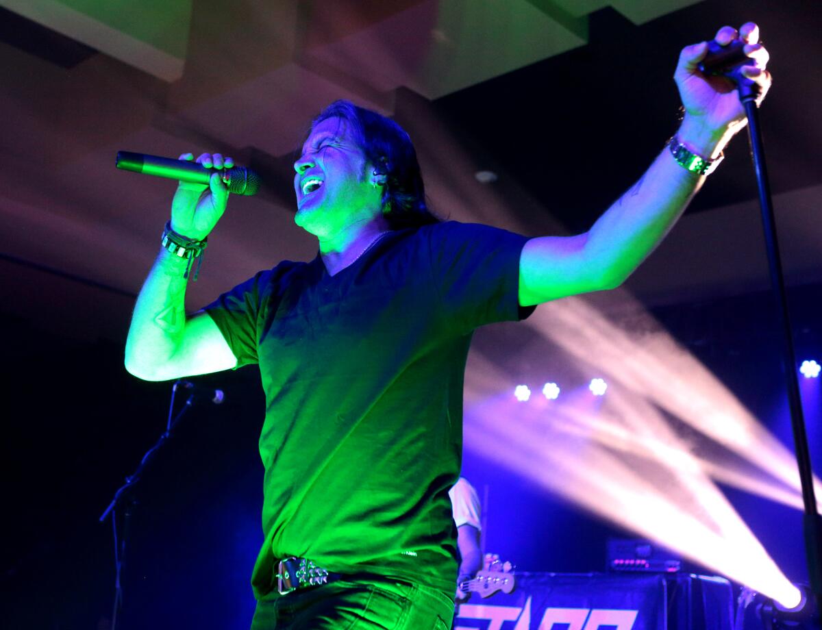 Scott Stapp of the band Creed performs solo in concert during his “Proof of Life Tour”