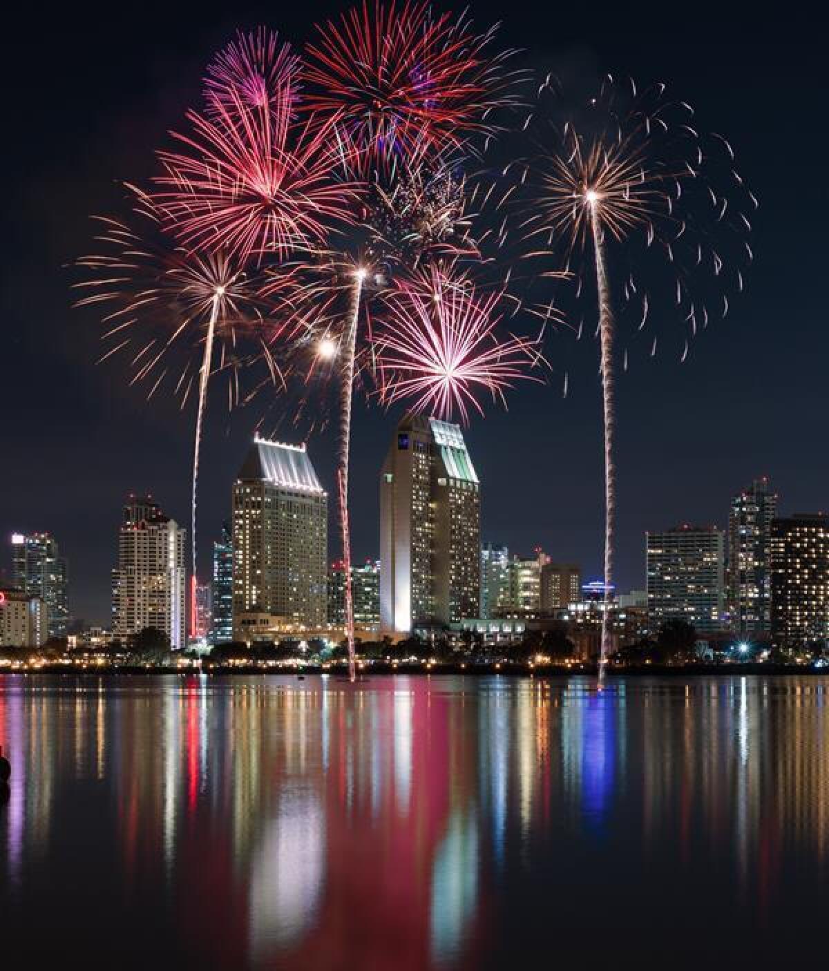 The San Diego skyline fireworks offer a stellar view. (Courtesy photo)