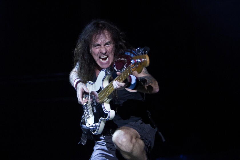 Iron Maiden bassist Steve Harris will perform with the veteran heavy-metal band in San Diego in September 2022.