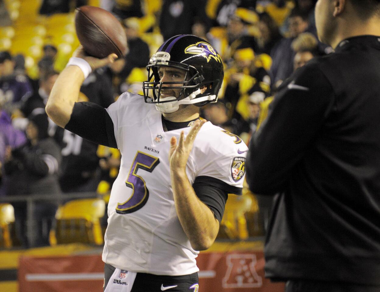 Joe Flacco managed the game well. When he had time, he made some crucial throws, but he also had some of those moments and made some questionable decisions. But overall, he played a solid game, and his elusiveness led to several big plays.