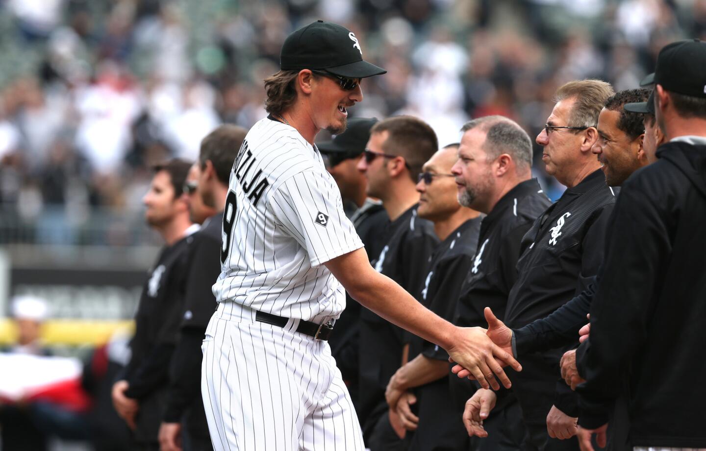 Former White Sox and Cubs starting pitcher Jeff Samardzija - Los Angeles  Times
