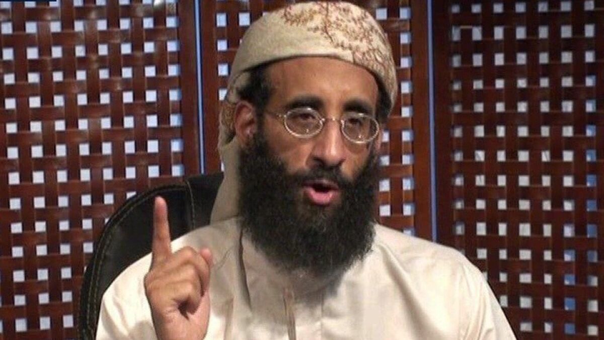 A file picture released by the SITE Intelligence Group on September 26, 2010 shows US-Yemeni radical Anwar al-Awlaki speaking during a video lecture at an unknown location. (AFP/Getty Images)