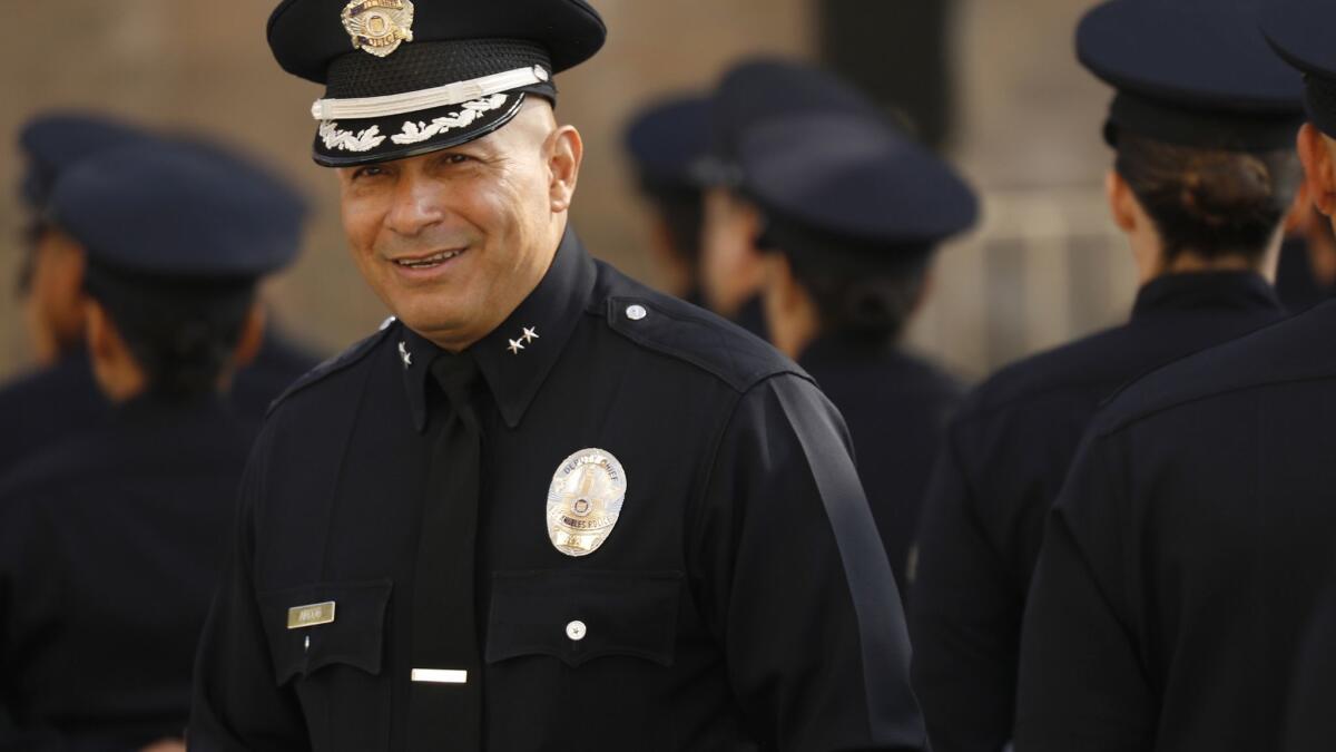 Robert Arcos was promoted by new LAPD Chief Michel Moore to lead the department's patrol operations.