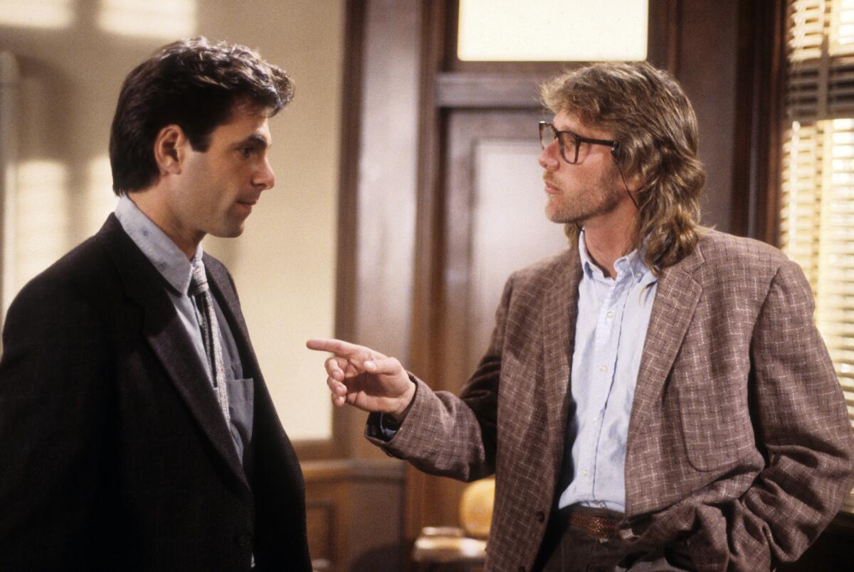 Ken Olin and Peter Horton in a scene from the ABC show "thirtysomething."