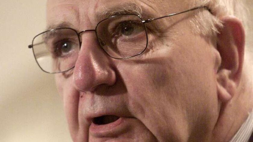 Former Federal Reserve Chairman Paul Volcker