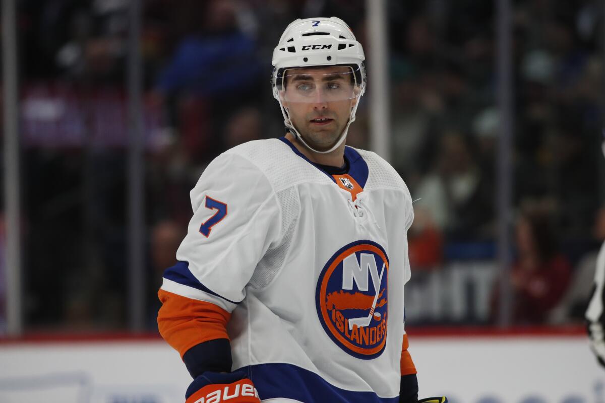 New York Islanders right wing Jordan Eberle in the second period.
