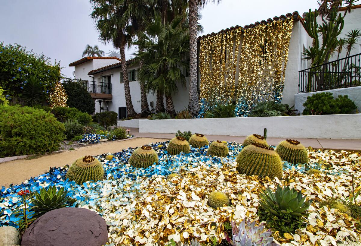 Olga Lah's installation at Casa Romantica in San Clemente.