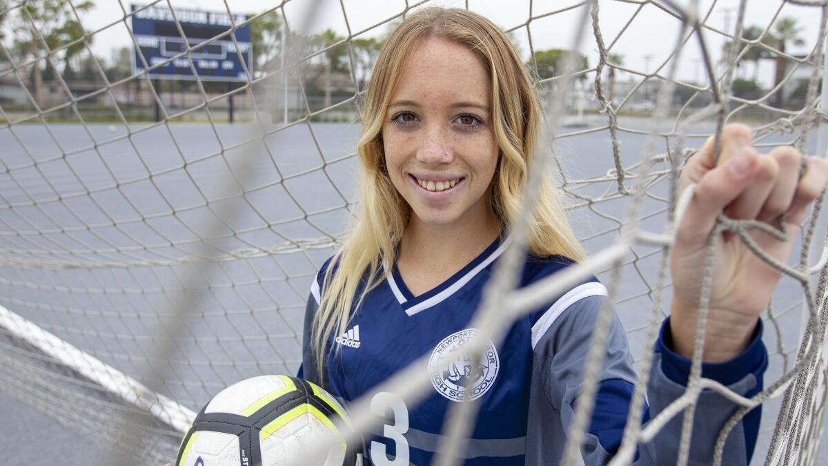Newport Harbor High senior midfielder Reese Bodas had a goal and an assist in a 2-0 shutout at home against Edison on Dec. 18, and two days later, she recorded a goal in a 3-0 win at Corona del Mar.