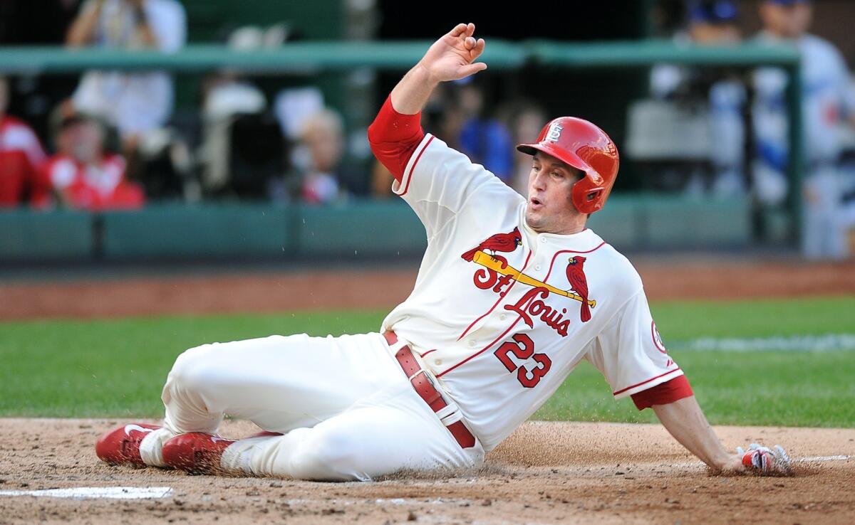 St. Louis third baseman David Freese could be one of several Cardinals the Angels are interested in.
