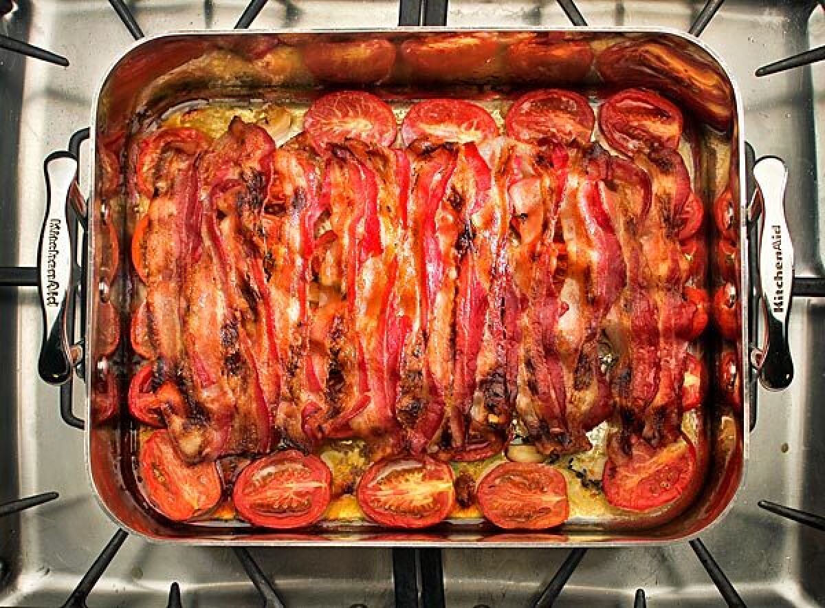 Recipe: Roasted tomato confit with bacon fat