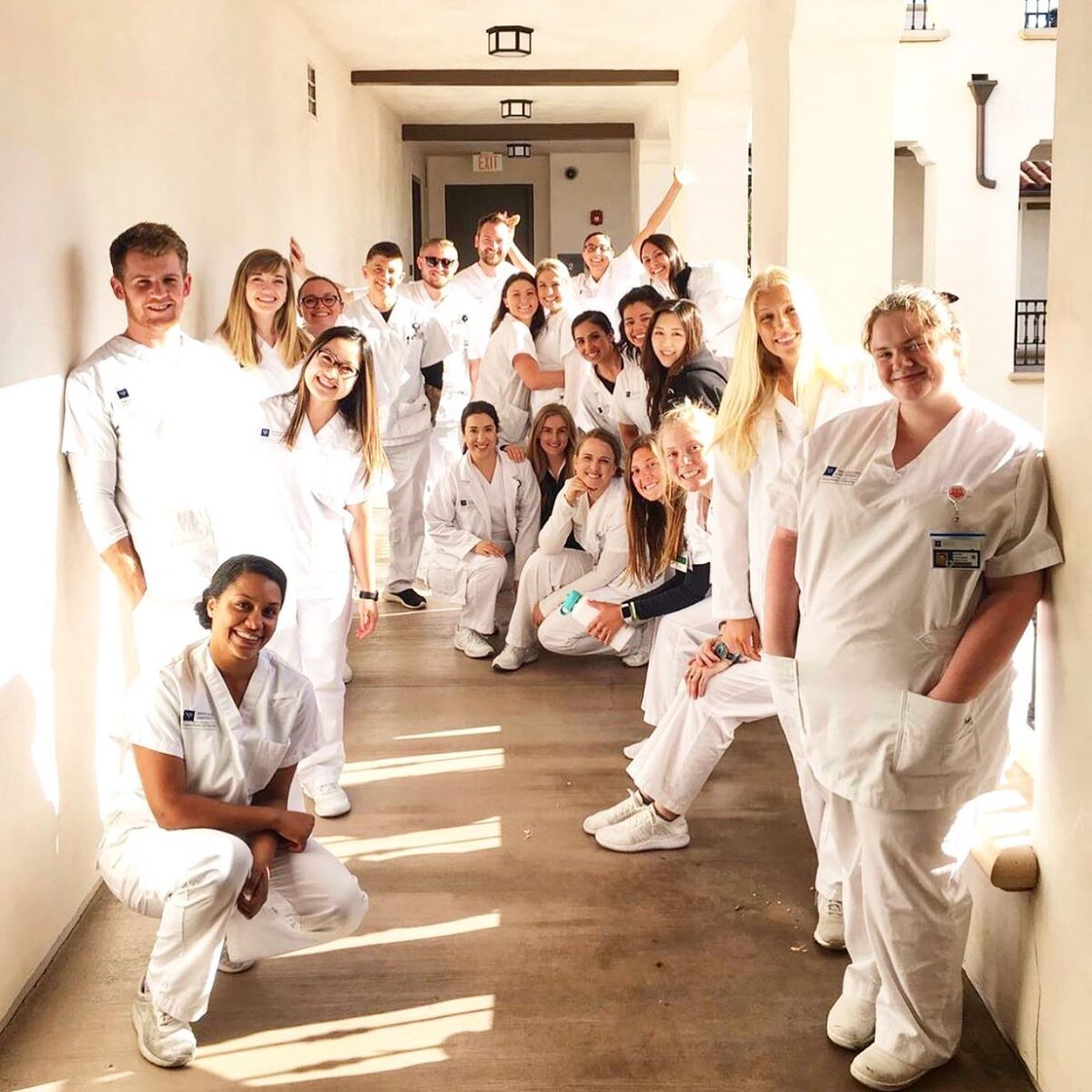 The 24 students in Vanguard University's nursing pre-licensure program, which started in 2018.
