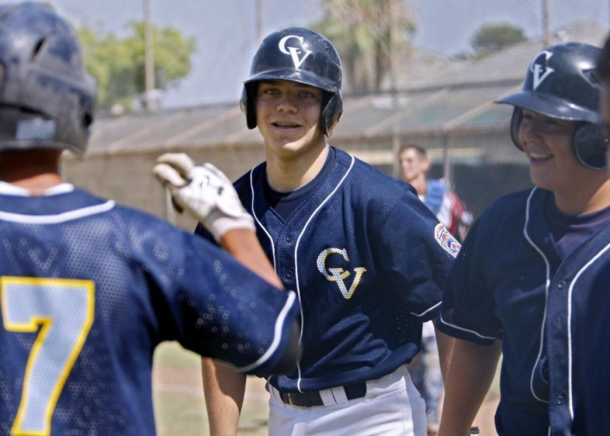 Kirk McCreary of the Crescenta Valley Junior All-Star baseball team had a run-scoring double in an 11-2 loss to Encino.
