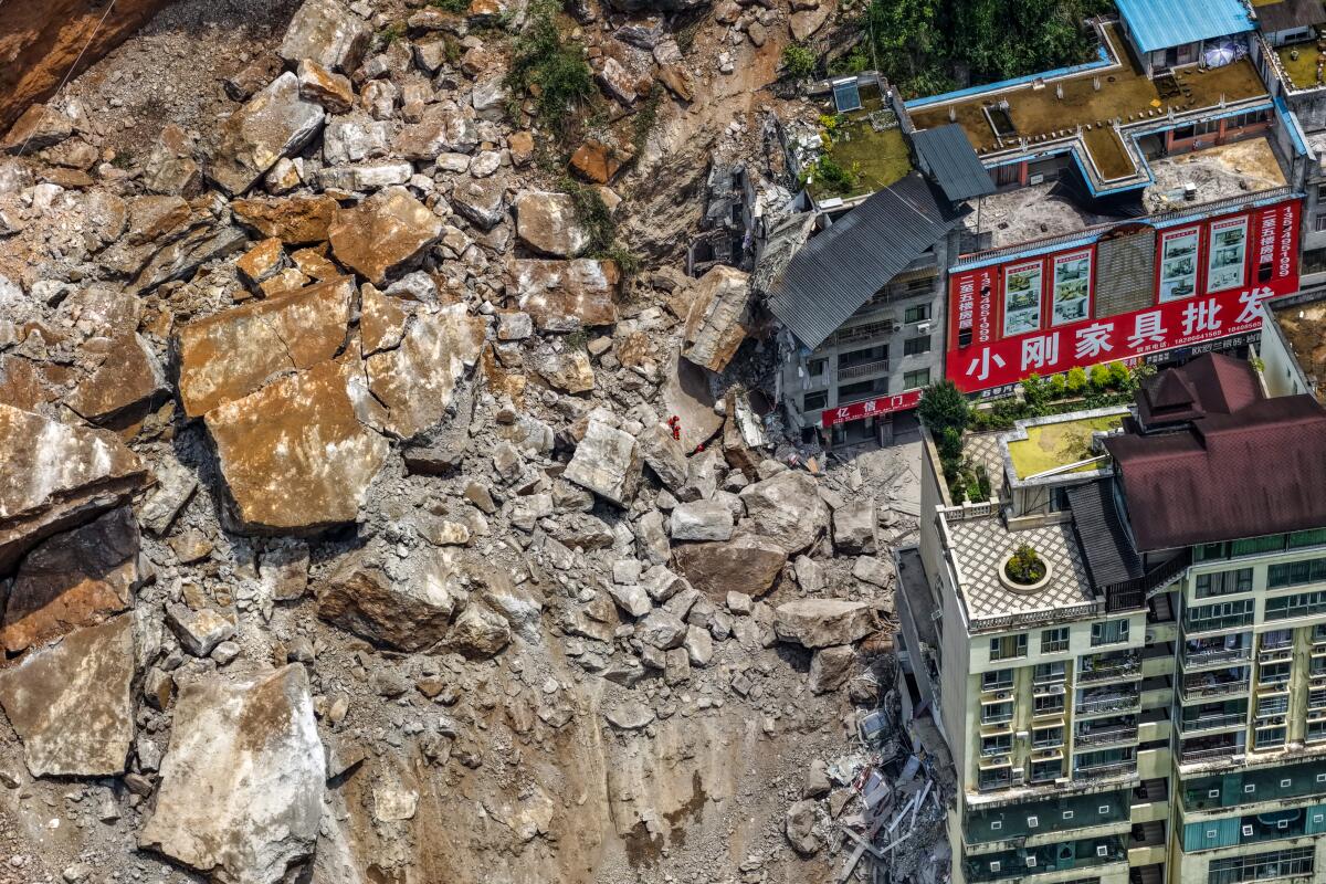 Landslide in China's Chongqing kills at least 8 and leaves 34 missing - Los Angeles Times