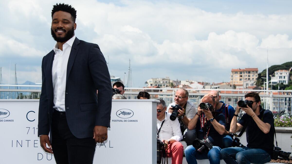 Ryan Coogler poses at the 71st annual Cannes Film Festival.