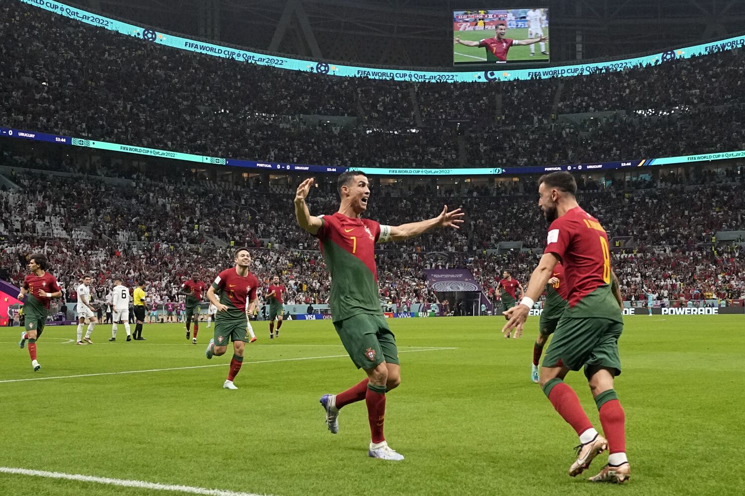Con anotaciones de Fernandes, Portugal pasa a la siguiente fase de Qatar 2022 tras victoria sobre Uruguay