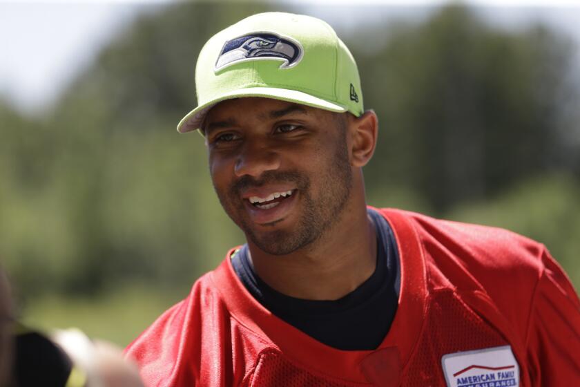 Seattle Seahawks quarterback Russell Wilson has played some minor league baseball.