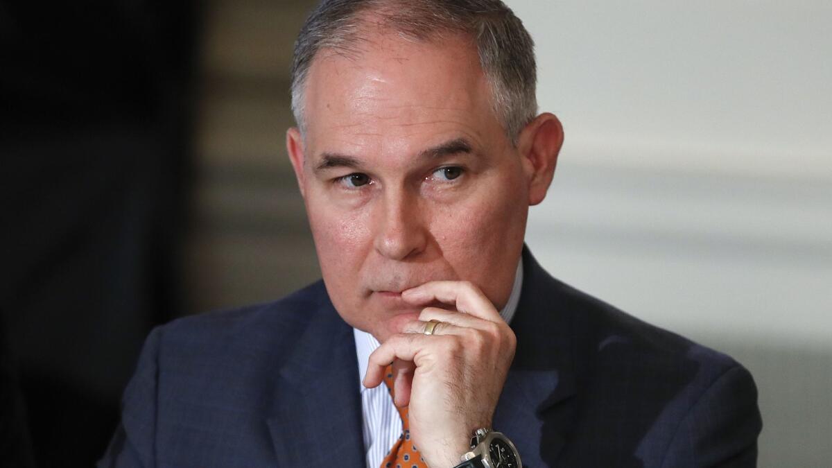 Environmental Protection Agency Administrator Scott Pruitt in February.