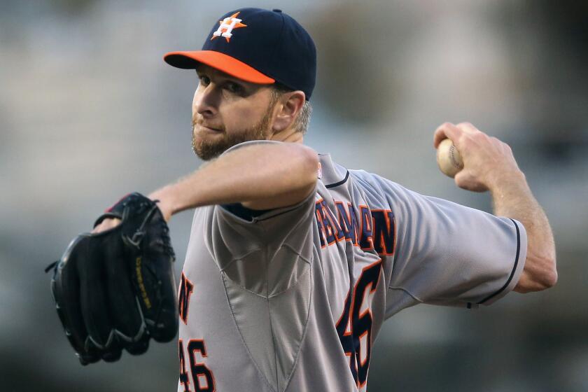 Houston Astros starter Scott Feldman's slow, calculated approach to pitching didn't do much to help his cause in a 9-3 loss to the Angels on Tuesday night.