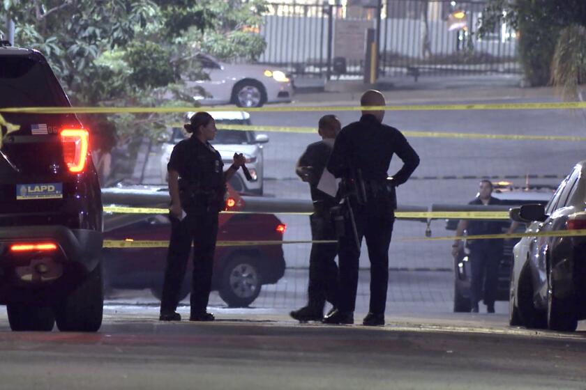 An investigation is underway after two people were fatally shot in Hollywood just south of the 101 Freeway. LAPD officers were called to Vista Del Mar and Carlos avenues, where they found the victims -- a man and a woman -- in the street suffering from multiple gunshot wounds.