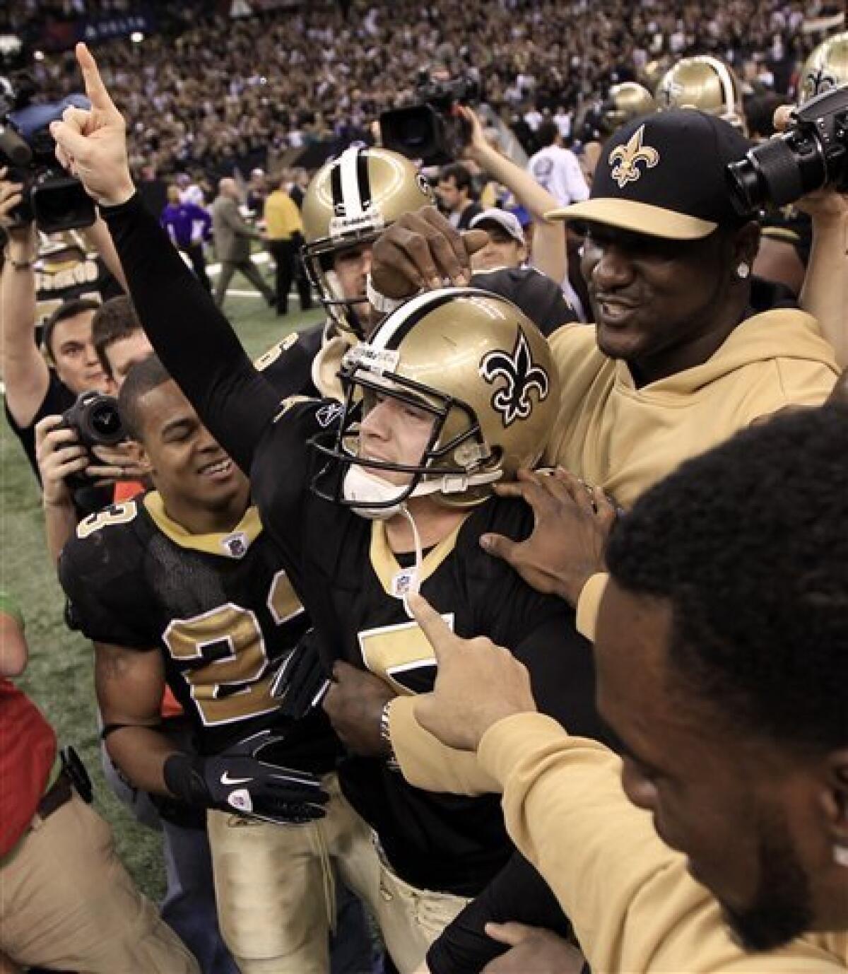 Saints beat Vikings in OT, reach 1st Super Bowl - The San Diego