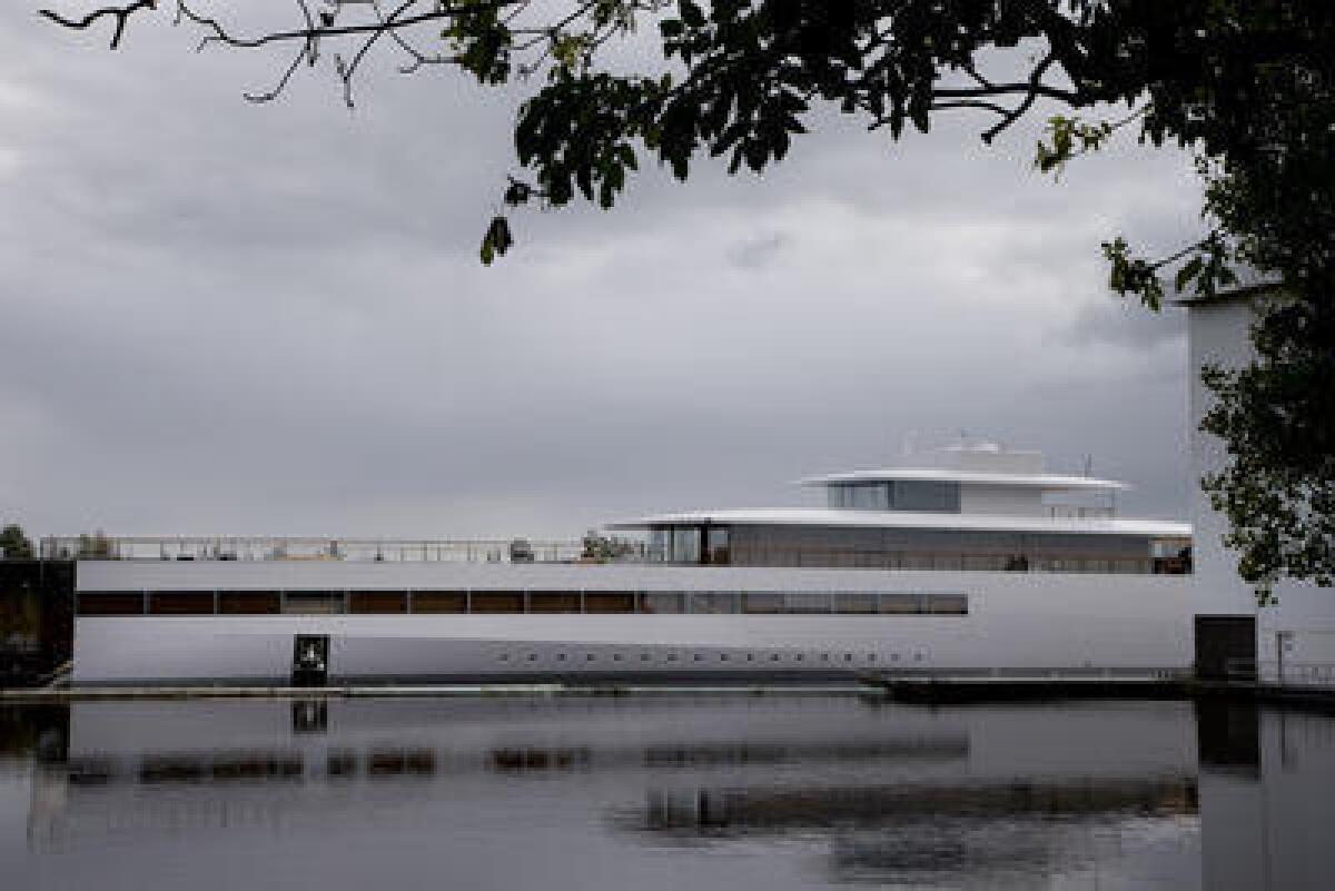 Venus, the yacht that was being built for Steve Jobs, will soon be on its way to his heirs.