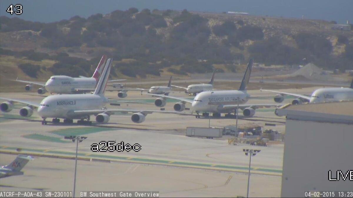 Jetliners backed up at LAX. The Federal Aviation Administration announced Friday that it is ready to replace its aging air traffic control system in the region with new satellite-based procedures.