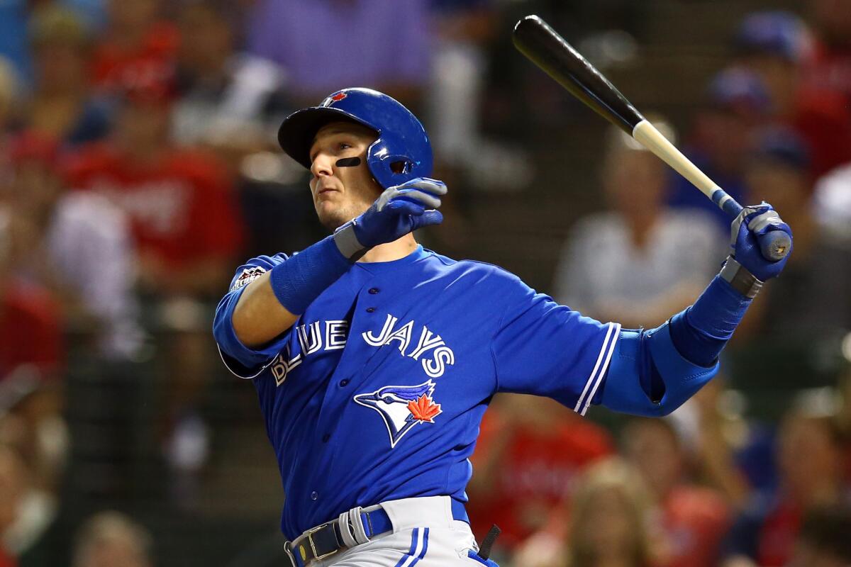 Blue Jays shortstop Troy Tulowitzki hit a home run and drove in four runs in Game 3 of the ALDS against the Rangers.