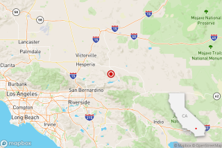 A magnitude 3.5 earthquake struck early Saturday six miles from Big Bear City, Calif.