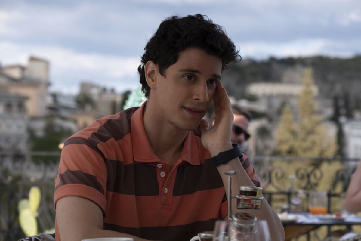 Adam DiMarco as Albie Di Grasso in "The White Lotus."