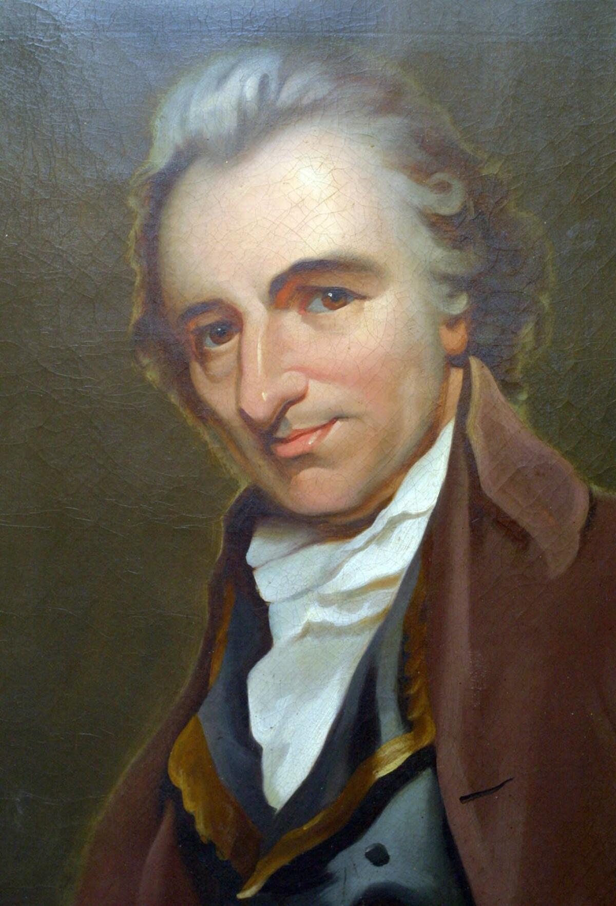 A portrait of Thomas Paine, whose 1776 pamphlet "Common Sense" helped dream the American experiment into being.