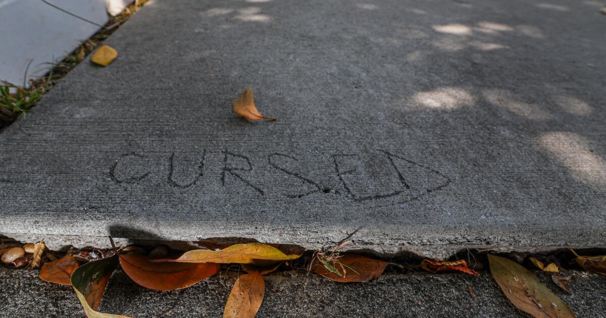 Column: Want a sidewalk fastened in L.A? Get in line. A crew may come by in 10 years, should you’re fortunate